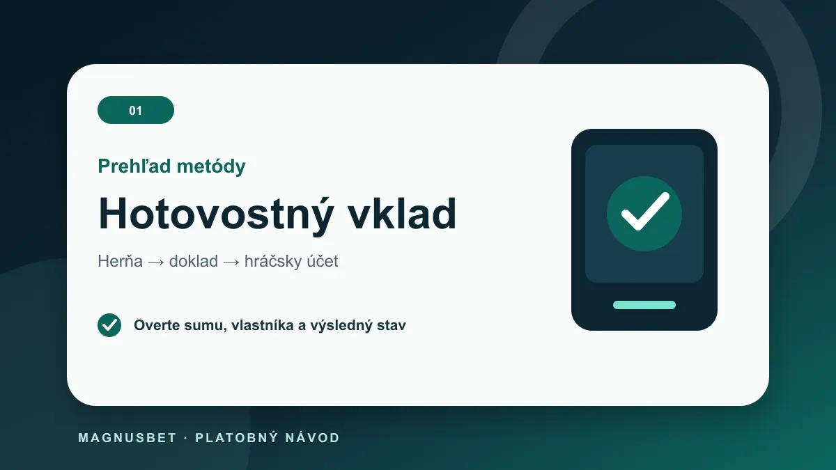 MagnusBet vklady cez Hotovostný vklad – bezpečný tok platby