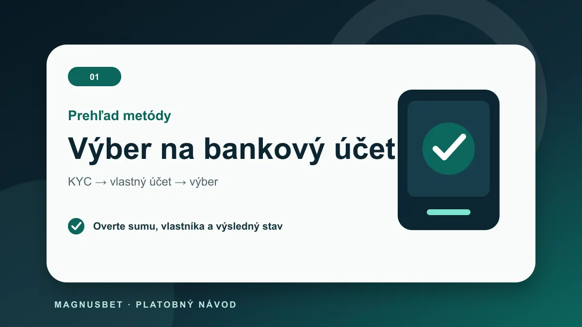 MagnusBet výbery cez Výber na bankový účet – bezpečný tok platby