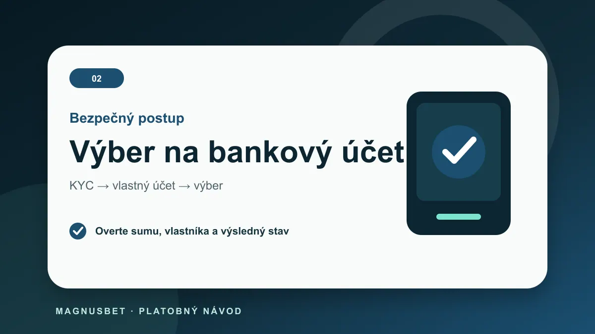MagnusBet vklady krok po kroku cez Výber na bankový účet